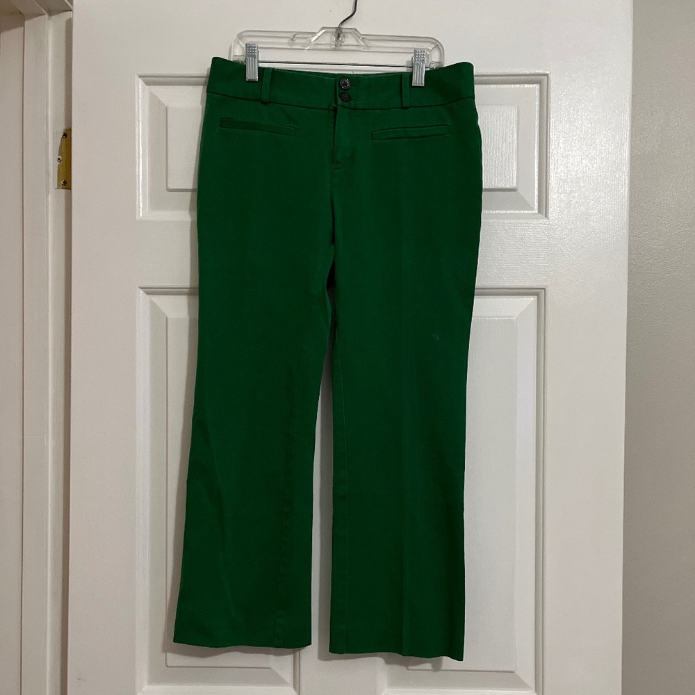 Anthropologie essential crop flare pants